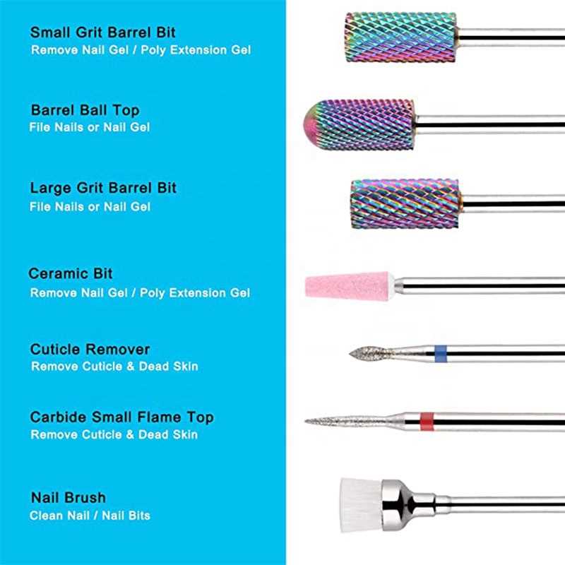 2. Ceramic Nail Drill Bits