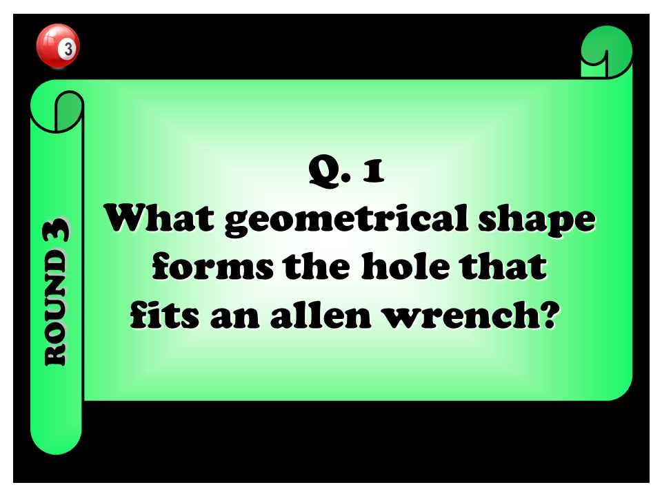 What Is the Geometric Shape of an Allen Wrench Hole? 2. Torque Distribution