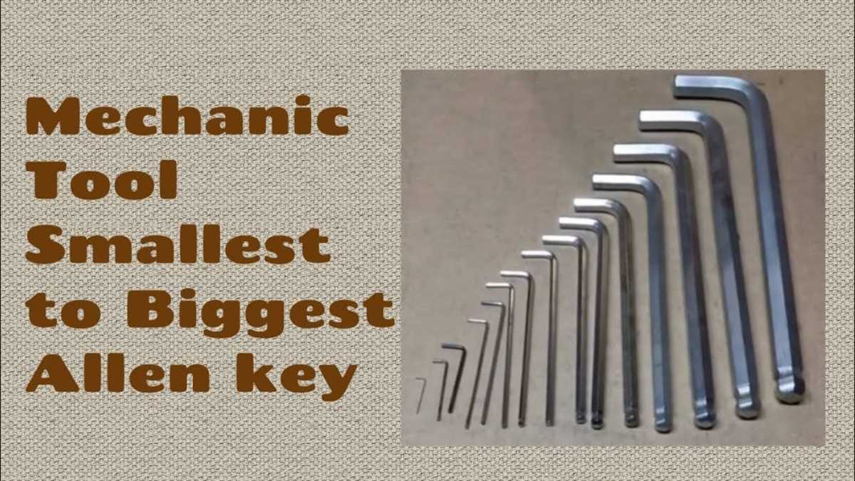 What is the Smallest Allen Wrench Size? | Practical Guide and Tips Efficiency and Effectiveness