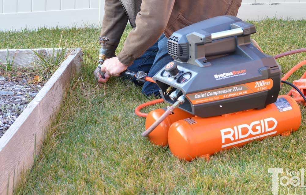 Choosing the Right Size Air Compressor for Blowing Out Sprinklers 5. Consider Additional Factors