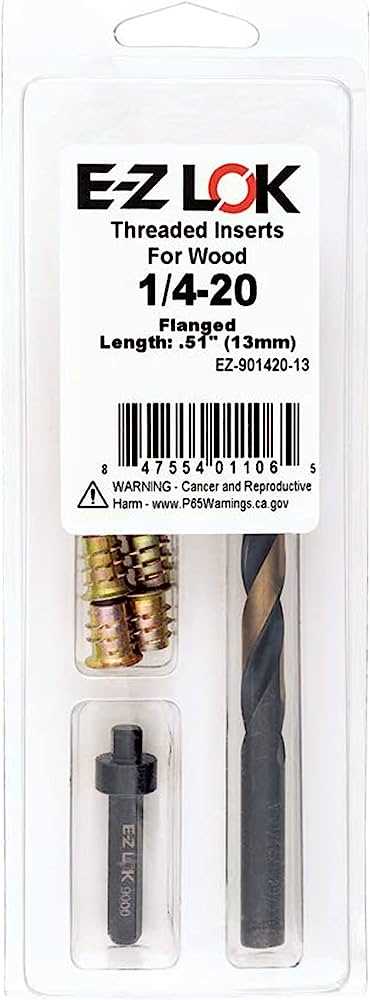 Choosing the Right Drill Bit for 1/4-20 Threaded Inserts Handheld Drill