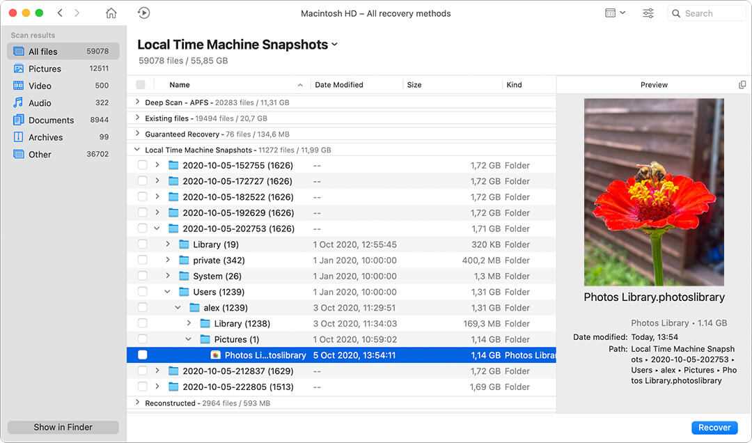Launching Disk Drill on Mac