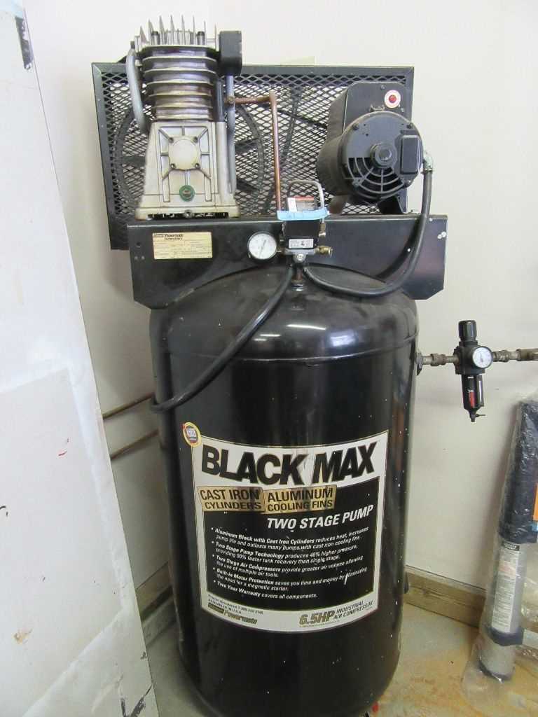 Who manufactures the Black Max air compressor? 1. Black Max 5-Gallon Portable Air Compressor