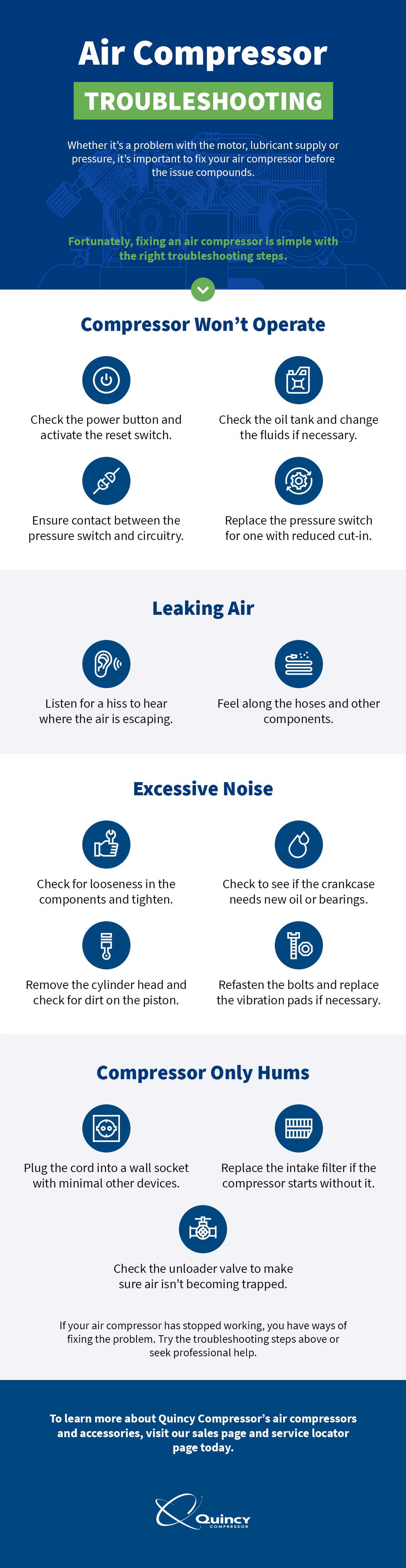 Common Reasons Your Air Compressor is Not Turning On and How to Fix Them 3. Test the power switch